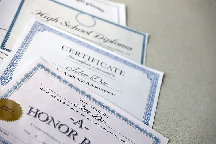 Certificates