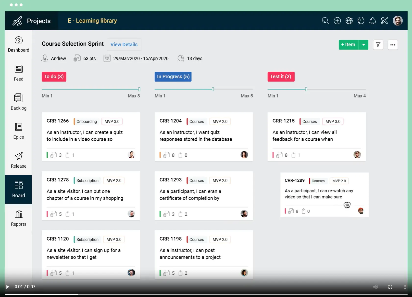 Zoho Sprints